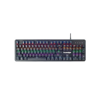 Cosmic Byte CB-GK-12 Neon Rainbow Backlit Mechanical Keyboard with Blue Switch (Black) 